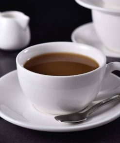 Ensemble Tasse avec Sous Tasse Blanc MM