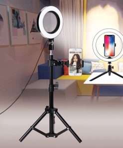 10cm/26cm Selfie anneau lumière Youtube vidéo photographie en direct Dimmable LED Photo Studio lumière trépied pour iPhone Xiaomi Canon Nikon