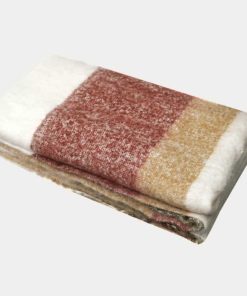 Plaid Laine Framboise Calypso, 130x200cm | Haomy